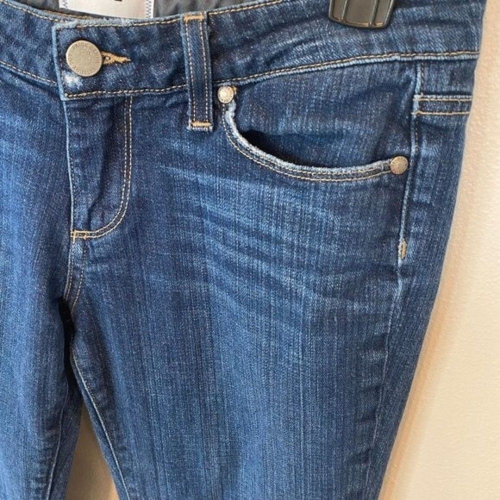 Paige Jimmy Jimmy Jeans Women 26x27.25 Blue Dark Wash Skinny Weston Jeans - Picture 4 of 10